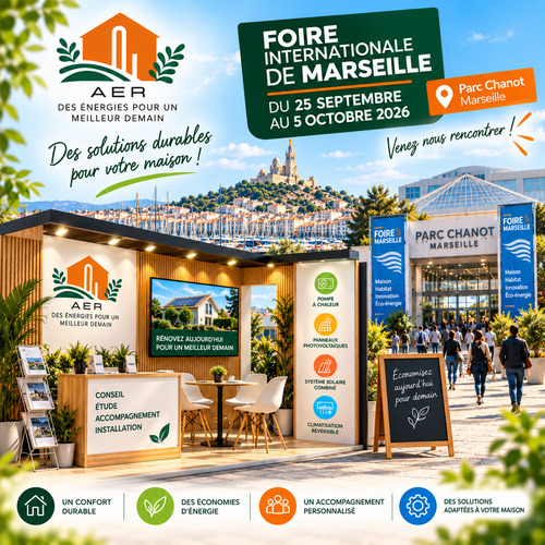 AER vous donne rendez-vous à la Foire de Marseille 2026 du 25 septembre au 5 octobre
